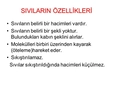 Sıvının Özellikleri Nelerdir?
